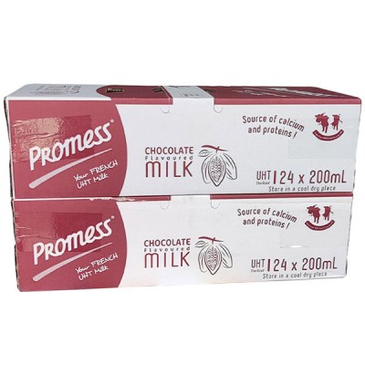 Combo 2 thùng Sữa tươi Promess Pháp vị Socola hộp 200ml