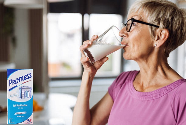 Sữa tươi Promess ít béo hộp 1 Lít