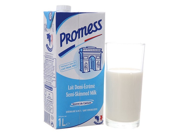 Sữa tươi Promess ít béo hộp 1 Lít