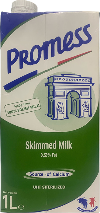 Sữa tươi Promess Pháp Không béo hộp 1 Lít