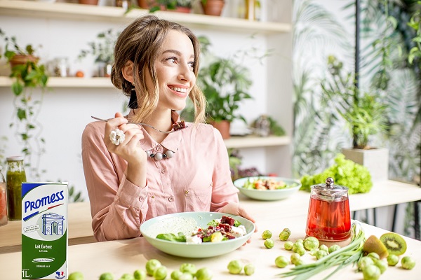 Sữa tươi Promess Pháp không béo hộp 1 Lít