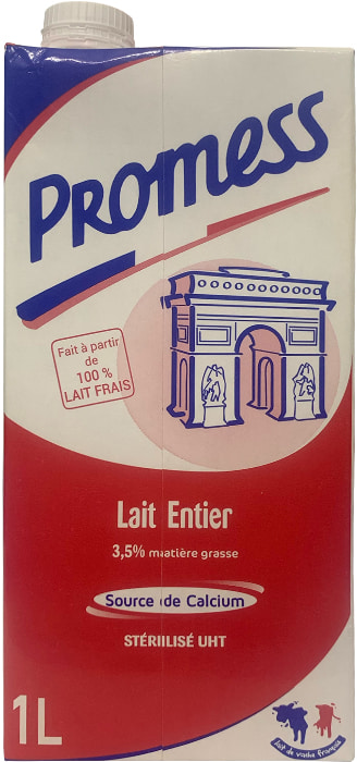 Sữa tươi Promess Pháp Nguyên kem hộp 1 Lít