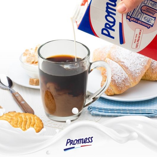 Sữa tươi Promess Pháp nguyên kem hộp 1 Lít