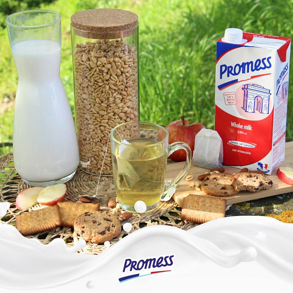 Sữa tươi Promess Pháp nguyên kem hộp 1 Lít