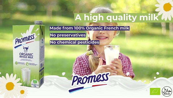 Sữa tươi Promess Organic nguyên kem hộp 1 Lít