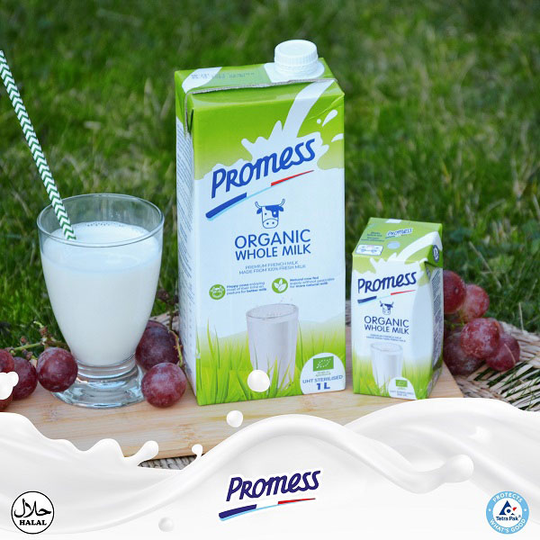 Sữa tươi Promess Organic nguyên kem hộp 1 Lít