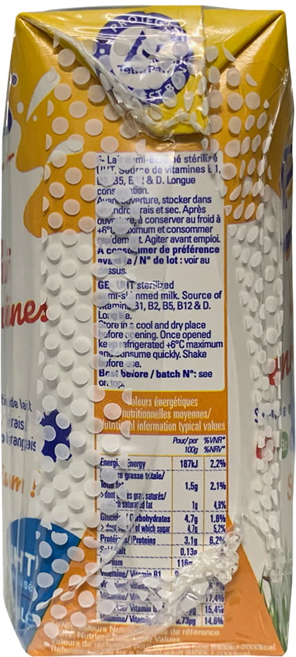 Sữa tươi Promess Pháp bổ sung Vitamin hộp 200ml