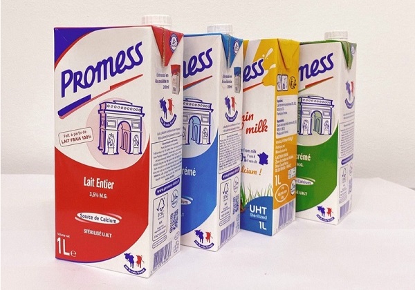 preview sữa tươi Promess pháp