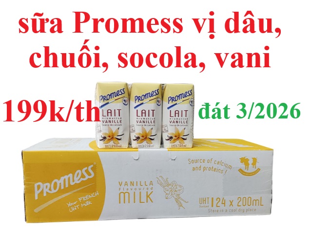 Chương trình khuyến mãi sữa Promess Pháp giá siêu hời
