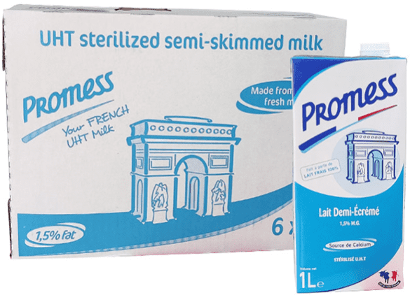 Sữa tươi Pháp Promess không đường